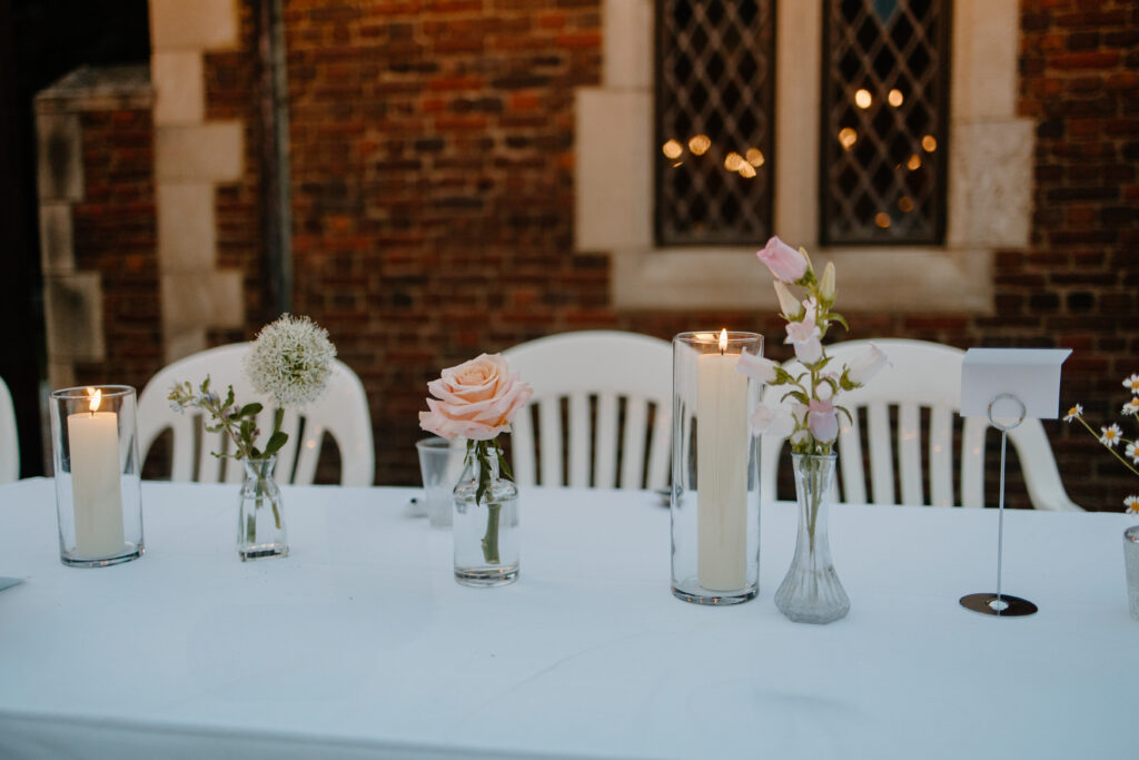 Garden wedding tablescape