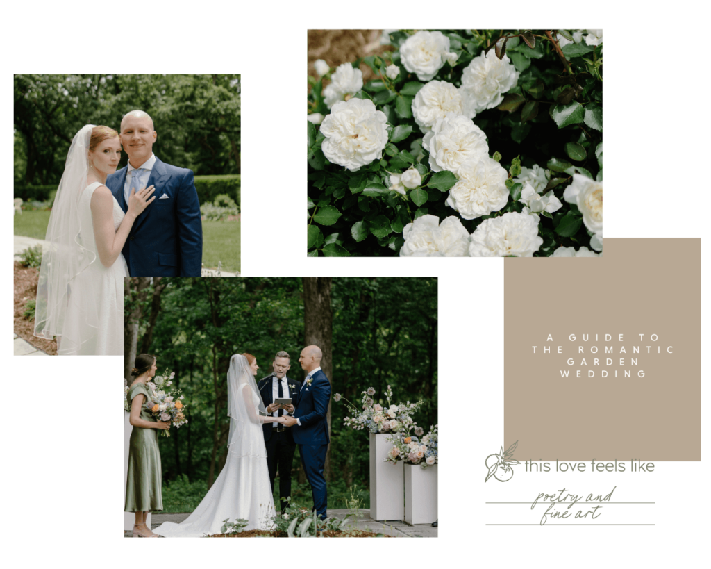 Garden wedding at Salisbury House and Gardens in Des Moines, Iowa