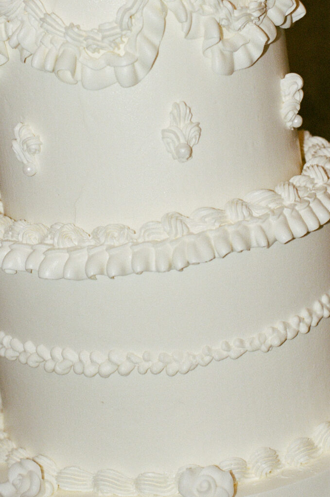 Cake detail shot, vintage style cake